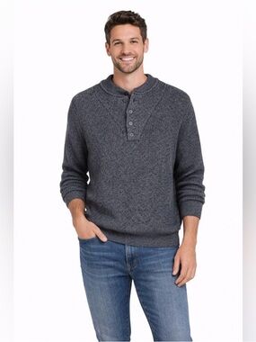 Cabela's Vintage Men's Chunky Knit Sweater Big & Tall Fisherman Cotton Size 2XLT